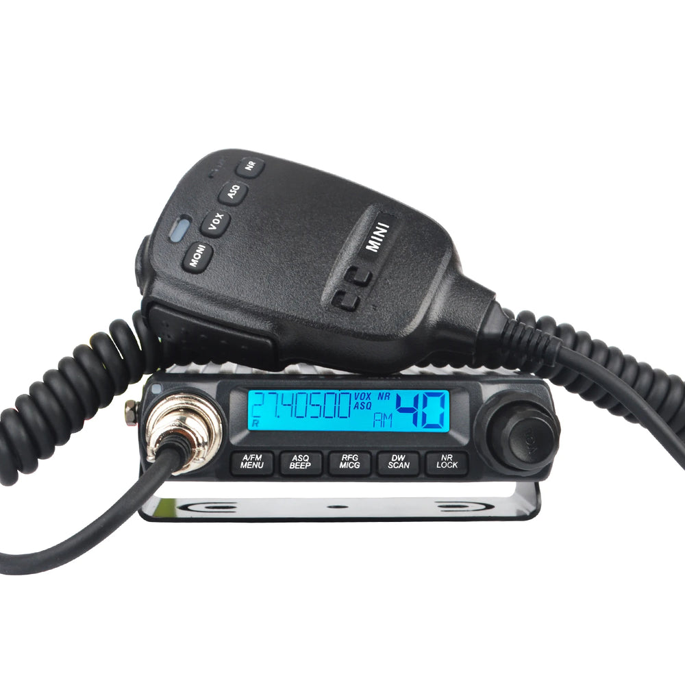 LinkMejor CB Mini Radio 27MHz Mobile Transceiver 40 Channels FM AM Modulation 4W Compact European City Band Walkie Talkie UHF SO239 Connector
