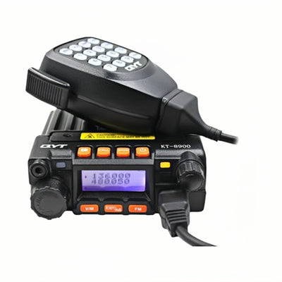 LinkMejor KT-8900 Dual Band Mobile Radio 200 Channels 136-174MHz 400-480MHz UHF VHF Dual Display Mini Car Transceiver
