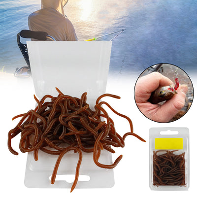 LinkMejor 20/50 Pcs Fishing Lures Artificial Soft TPR Baits Shrimp Bass Carp Fishing Tackle