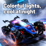 LinkMejor Q239 RTR 1/40 2.4G 2WD Mini RC Car Formula Racing Stunt Remote Control Drift LED Light 360° Rotation Desktop Portable Vehicles Models Toys