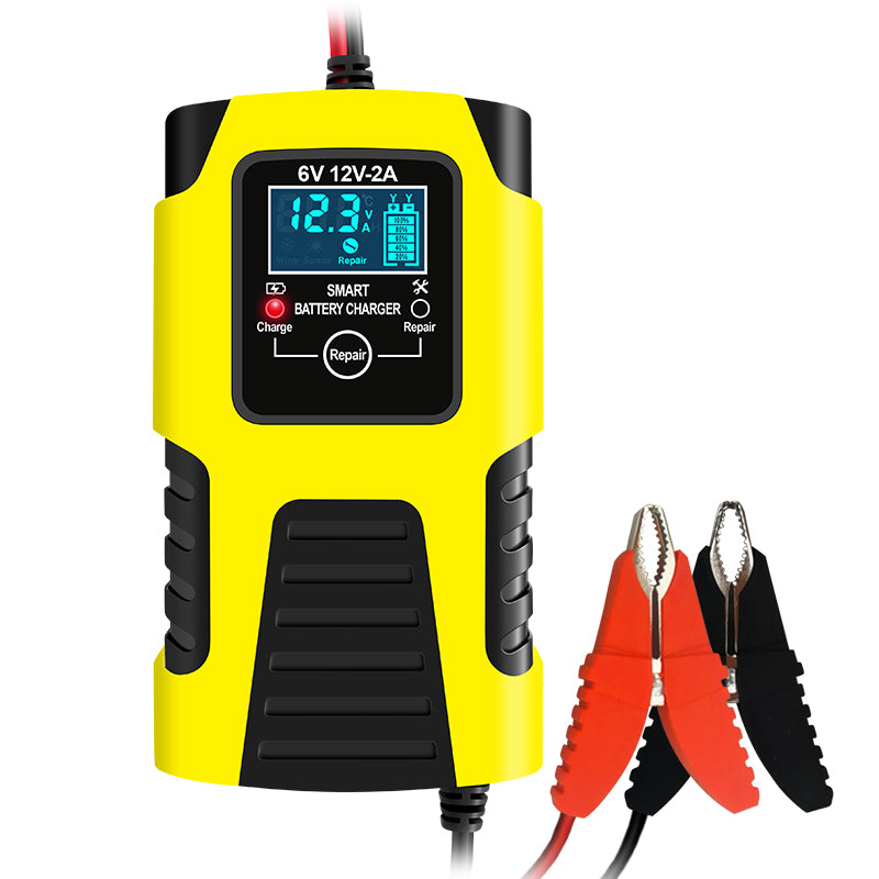 Fully Automatic Smart Car Battery Charger with LCD Display For 6V/12V 2AH-20AH Application Of Lead Acid Battery