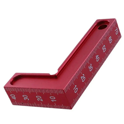 LinkMejor 75x45mm Square 90 Degree Right Angle Ruler L Square Ruler Aluminum Alloy Woodworking Scriber