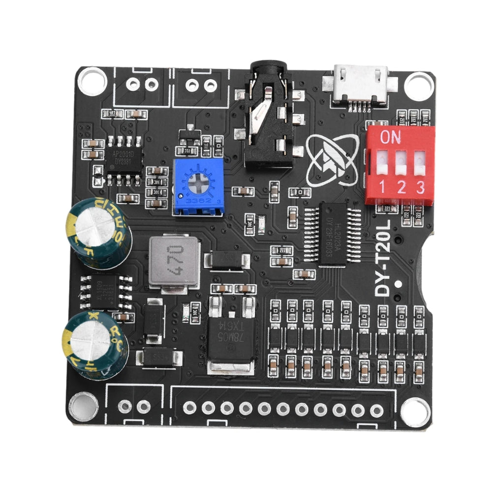 DY-T20L 10W 20W MP3 Player Sound Module Voice Playback Board 9CH One-for-One Control Audio Player Module Memory Card U-Disk Audio Player