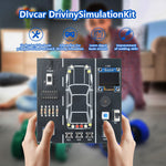 DC 5V Car Driving Simulator Kit DIY Electronics Project with LCD Speedometer Turn Signals Headlights Horn Function