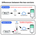 Tuya WiFi/Zigbe Smart Temperature Humidity Sensor APP Remote Monitoring Alert Probe Smart Scene Automation Works with Alexa Google Home