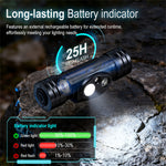 LinkMejor HP440 Aluminum Alloy Headlamp Strong Light Long Range High Light Waterproof Rechargeable Long Life Headlamp Camping Headlight
