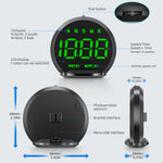 G13 Car GPS Head-up Display Car HUD Universal Speedometer Digital Clock HD Head-up Display Speed Time Overspeed Alarm