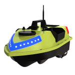 LinkMejor D20 GPS RC Bait Boat 600M Wireless Remote Control Fishing Bait Boat Fishing Feeder Boat with 3 Bait Containers 7 LED Light