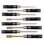 Yunzhong 16Pcs Hex Phillips Screw Nut Flat Screwdriver Tools Box Set with Bag for RC Model
