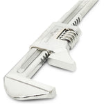 9"/11"/15" Adjustable Automotive Wrench Smooth Jaws Wide Jaw Capacity Alloy Steel Chrome-Plated Finish Slim Profile for Tight Spaces Rust and Corrosion Resistance