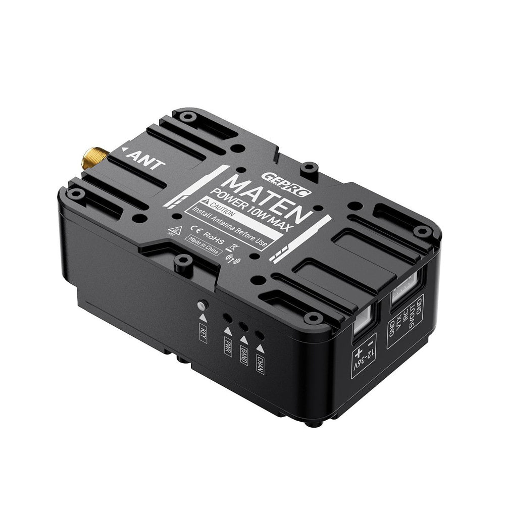 5.8GHz GEPRC MATEN 5W 10W VTX PRO OSD IRC Tramp Big Power FPV Drone Transmitter Bulit in Fan for FPV Drone