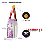 LinkMejor GNB 15.2V 1100mAh 60C 4S HV LiPo Battery XT30 Plug for RC Drone