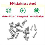 1080pcs Nuts And Bolts Assortment Kit M3 M4 M5 M6 Screw Set Button Head & Socket Head Metric Screws 304 Stainless Steel Nut & Bolt Assortment Sets