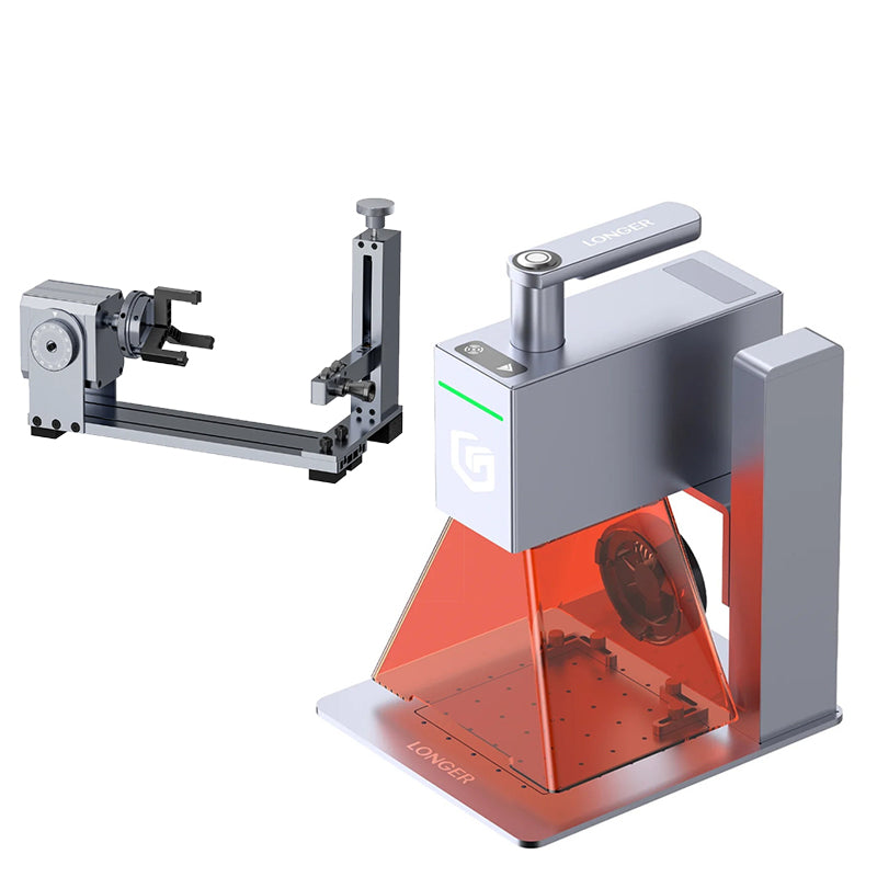 [EU/US Direct]LONGER Nano 6W/12W Portable Laser Engraver Optional Bundle with Rotary Extension Claws or Slide Extension Rod Module