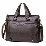 14-inch Men's Hand Bag Large Capacity Business Casual Briefcase Simple Fashionable Sold Laptop Messenger Bag for Work Travel