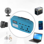 Portable Power Inverter 1100W AC 220V High Efficiency Compact Design Random Color Lightweight Camping Travel Power Solution