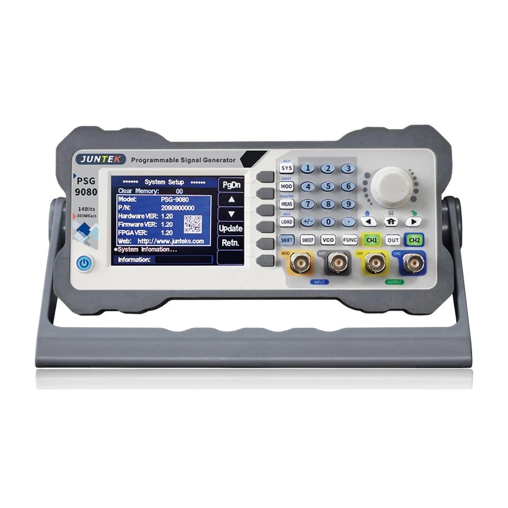 LinkMejor PSG9080 1nHz-80MHz Signal Generator Dual Channel Programmable Function Arbitrary Wave Source Frequency Modulation Amplitude Modulation Voltage Control Frequency Meter