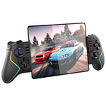 LinkMejor PG-9122 Wireless Stretching Gamepad with Hall Effect Joystick and Trigger Six Axis Motion Sensing RGB Lighting Wireless Gamepad Support Turbo Vibration for Phone/Tablet/Switch