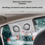 Solar-Powered Light-Controlled Exhaust Fan Dual-fan Car Cooling Powerful Air Circulation for Sedans SUVs Van Trucks
