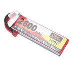 LinkMejor Power 11.1V 2600mAh 100C 3S LiPo Battery T Plug for RC Car