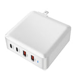 [GaN Tech] PD160W 4-Port USB PD Charger 2USB-A+2USB-C PD Fast Charging Wall Charger Adapter EU Plug US Plug for iPhone 16 16 Pro 15 14 13 Pro Max for Huawei Pura 80 Ultra for XIAOMI for SAMSUNG