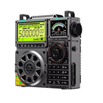 HanRongDa HRD-C919 Multi-band Radio AIR FM MW SW Shortwave VHF UHF WB Portable bluetooth Speaker Aviation Band Radio Receiver 5000mAh Battery Supports TF Card AUX
