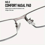 1 Pair Half Frame Anti-blue light HD Reading Glasses Business Style Men's Presbyopia Eyewear Glasses