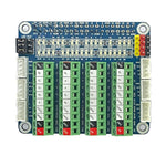 Raspberry Pi 5 GPIO Status LED Terminal Block BreakoutBoard HAT ADC/DCA Sensor for Raspberry Pi 5 4B 3B+ Test Expansion Board