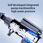 5 in 1 Foldable High Power Cordless Car Washer X9 120W 3.2Wh Portable Rechargeable Pressure Washer Powerful Cleaning Tool for Household