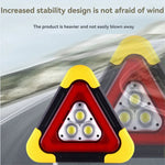 LinkMejor Solar Emergency Triangular Roadside Warning Light USB Super Bright LED Work Lights for Car Repairing Camping Hiking Hunting