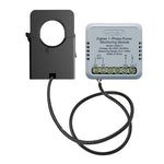 MOES 100A Tuya Zigbe Single-Phase Smart Energy Meter Powerd Monitoring Module with Bidirectional Current Transformer External Clamp-on for Home Assistant Tuya Smart Life