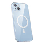 LinkMejor Case for iPhone 14 6.1 inch Crystal Series Magnetic Phone Case with High Light Transmittance
