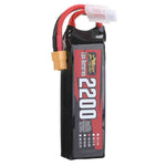 LinkMejor Power 14.8V 2200mAh 120C 4S LiPo Battery XT60 Plug with Adaper for RC Drone