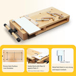 Portable Hardwood Workbench Beech Wood Frame Compact Size 20x11 Inches Stable Clamping Power Multifunctional Woodworking Vise