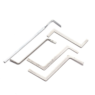 LinkMejor 5pcs Locksmith Tools Double Row Tension Tools Stainless Stell Lock Pick Tools