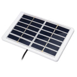1.2W 6V Mini Portable Polycrystalline Solar Panel with Plastic Frame + 5521 DC Interface Cable