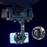 Car Rearview Mirror Bracket Extendable 360° Rotating Multifunctional Phone Mount for Navigation Reverse Mirror Holder