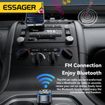 LinkMejor F748 bluetooth 5.3 FM Transmitter 2USB-A+USB-C PD3.0 QC3.0 FCP AFC iP2.4 USB Car Charger LED Digital Display Support TF Card/U Disk Wireless Radio Adapter HiFi Music Play Car Kit With Mic Hands Free Calls