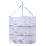 Folding Hanging Drying Rack Mesh Dryer with Zippers For Shrimp Fish Fruit Vegetables Herb
