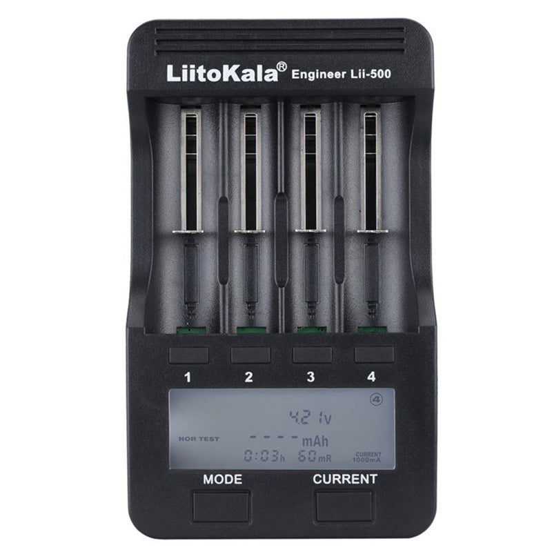 LiitoKala Lii-500 LCD Display Intellegent Battery Charger for 18650 26650 AA AAA Flashlight Cells Can Test The Battery Capacity
