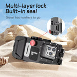 Professional 30M Waterproof Diving Phone Case Camera Housing with Physical Buttons Vacuum Pump Anti-Fog Universal for iPhone Samsung Galaxy Shockproof Dustproof Snorkeling Scuba Photography Accessory