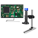 LinkMejor HY-5100 24MP Digital Microscope Camera 180X Lens HDM USB LED Ring Light for Mobile Phone Repair Soldering Tools