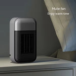 Tevorex Portable Heater 500W PTC Heating Technology Intelligent Switch Compact Size Desktop Heater for Home Office Bedroom Energy Efficient