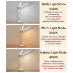 LinkMejor Desk Lamp Eye-friendly USB Rechargeable 4000mAh Table Lamp Student Dormitory Reading Lamp Bedroom Lamp