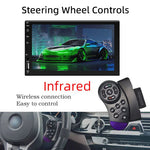 7" 1DIN Car Radio MP5 Player Wireless CarPlay Android Auto Bluetooth 5.0 Mirror Link FM AUX USB Reversing Camera Steering Wheel Control