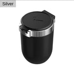 Car Ashtray with Lid Anti Smell with LED Light Car Portable Ashtray for Car and Home