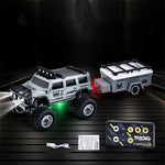 LinkMejor HG4-221/222 RTR 1/64 2.4G Mini RC Car Alloy Shell Hummer Off-Road Climbing Truck Support App Remote Controlled LED Light Simulated Vehicle Three Speed Cruise Control Desktop Toys Model Collection Gift For Boys