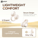 PICUN W5 TWS Earclip Earbuds Wireless bluetooth 5.4 Earphone HiFi Audio Deep Bass Dual-Mic AI Call Noise Reduction 40H Playback Lightweight Flexible Comfort Low Gaming Latency Sports Headphones