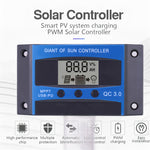 LinkMejor Solar Charge Controller 10A-100A with LCD Display for Lead-Acid and Lithium Batteries High Efficiency Maximizes Energy Harvest