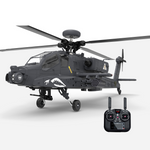 LinkMejor F11-S 1:32 AH-64 Apache Scale 2.4G 6CH GPS Altitude Hold Optical Flow Positioning 5.8G FPV Camera Dual Brushless Motor Flybarless RC Helicopter RTF